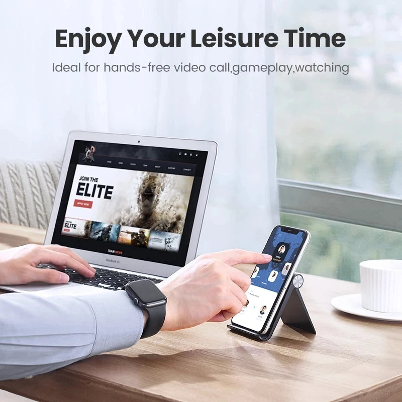 Ugreen Portable Mobile Phone Holder Stand Smartphone Support Tablet Stand for iPhone 14 13 Xiaomi Huawei Desk Cell Phone Holder