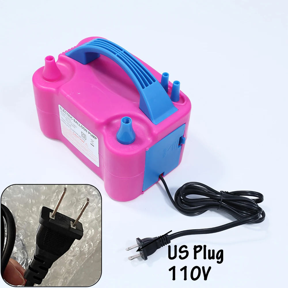 High Voltage Double Hole AC Inflatable Electric Balloon Pump Electric Air Balls Pump All Style Inflator Pump Portable Air Blower
