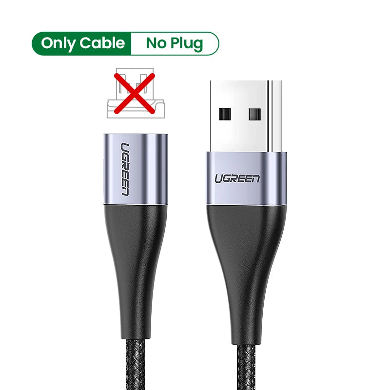 UGREEN Magnetic USB Charging Cable Type C  Micro USB Phone Cable Magnet Charger Micro USB For Xiaomi  3A Mobile Phone Wire Cord