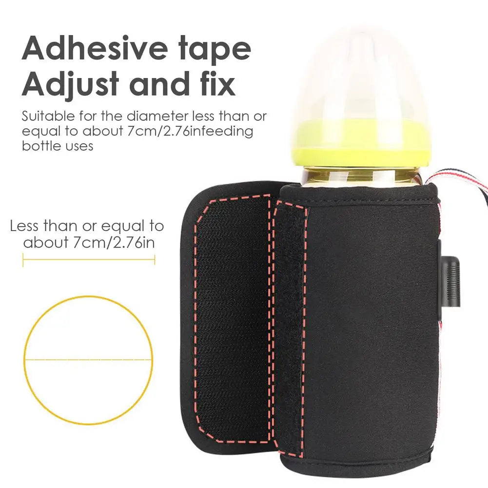 Baby Bottle Warmers USB Heating Bottle Baby Bottle Cooler Hot Water Bottle Smart For Baby Travel Adjustable Milk Warmer