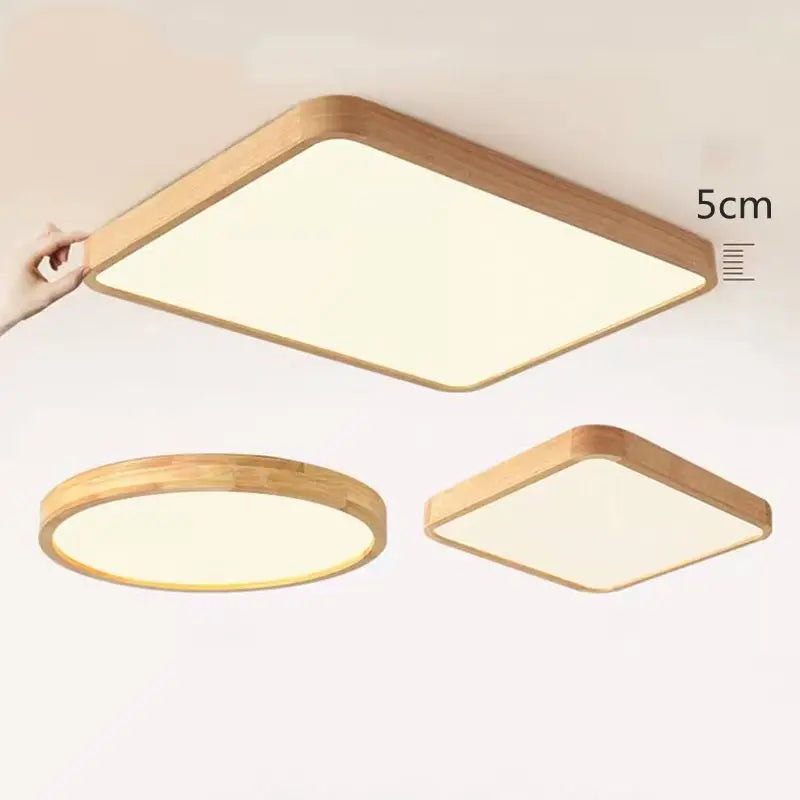 Ceiling Lights for Living Room Led Ceiling Light Bedroom LED Ceiling Lamp Round Square wooden kids Light Foyer kitchen Fixtures