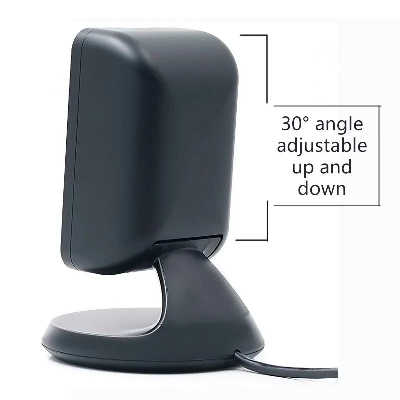 Barcode scanner 2D all-round desktop automatic sensing data matrix reader supermarket usb barcode reader 1D 2D QR code - Stereotech