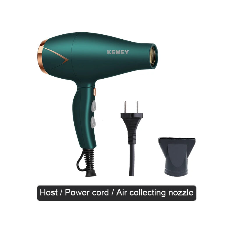 Kemei 3500W Hot and Cold Wind Hair Dryer Foldable Compact Blow Dryer Hairdryer Hair Styling Tools for Salons and Household Use - Stereotech