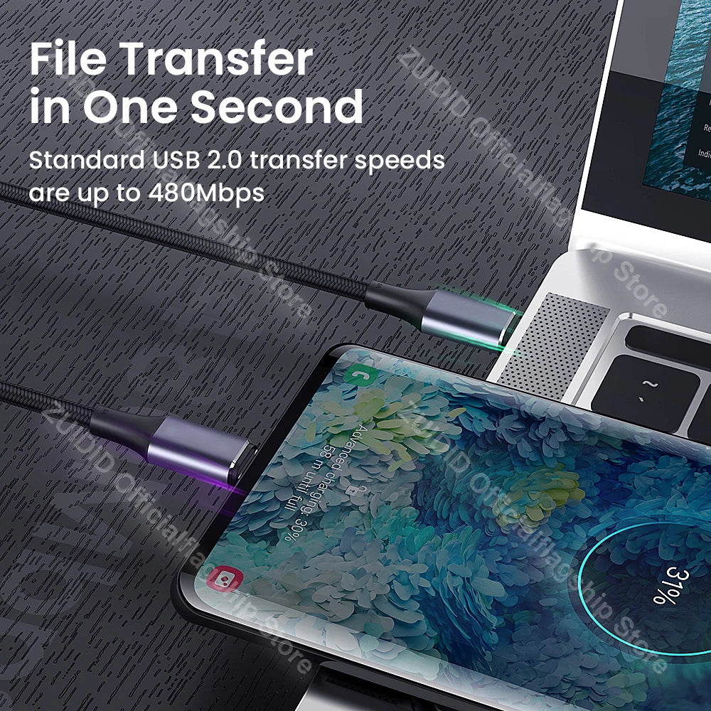 PD 100W 5A USB C To Type C Cable QC3.0 Quick Charge 4.0 Fast Charging Data Cable For Samsung Xiaomi Macbook Pro USB C Cable 1/2M