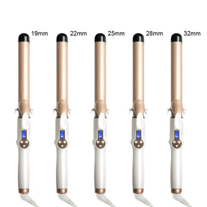 Real Electric Professional Ceramic Hair Curler Lcd Curling Iron Roller Curls Wand Waver Fashion Styling Tools