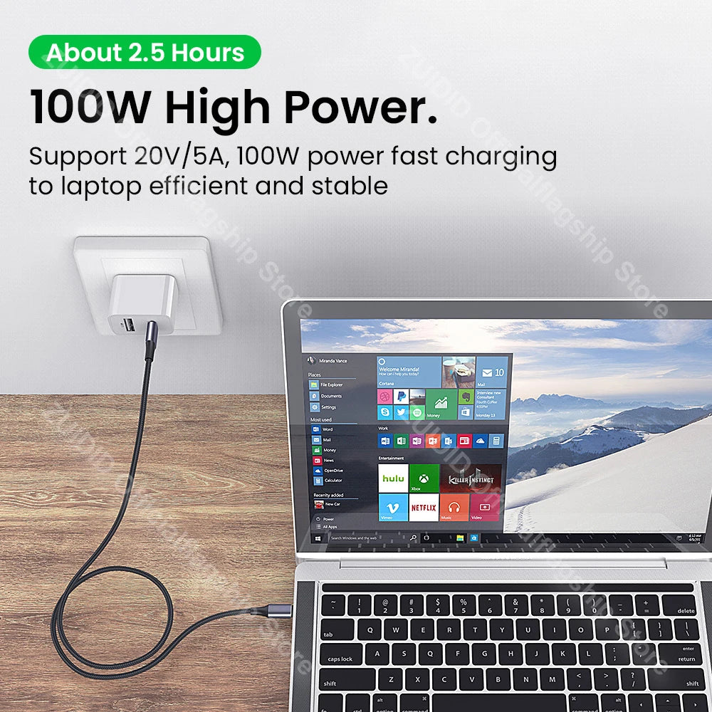 PD 100W 5A USB C To Type C Cable QC3.0 Quick Charge 4.0 Fast Charging Data Cable For Samsung Xiaomi Macbook Pro USB C Cable 1/2M