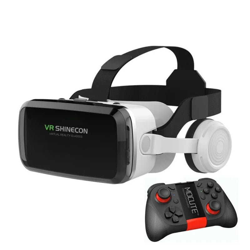 Wireless Virtual Reality Glasses IMAX Huge Screen 3D Glasses Google Cardboard Box VR Headset for 4.7-7.2&quot; Phone,Support Gamepad