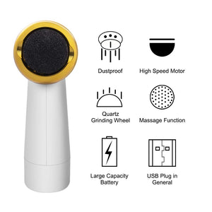 New Electric Pedicure Smooth Machine Callus Remover USB Charge Foot