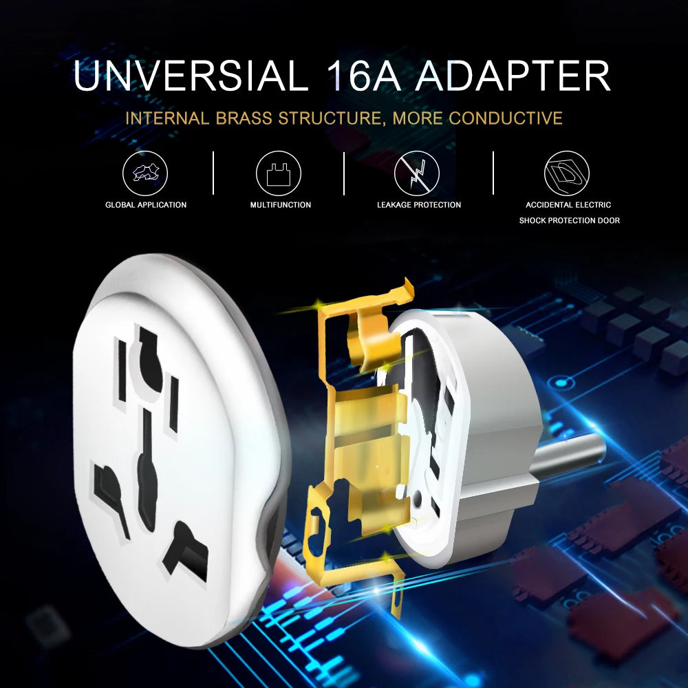Universal 16A Euro converter Plug - Stereotech