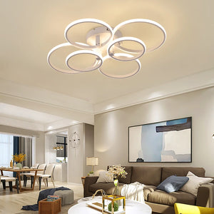 Modern led Chandelier for bedroom studyroom Remote control+App dimming 90-260V lampara techo modern chandelier light fixtures