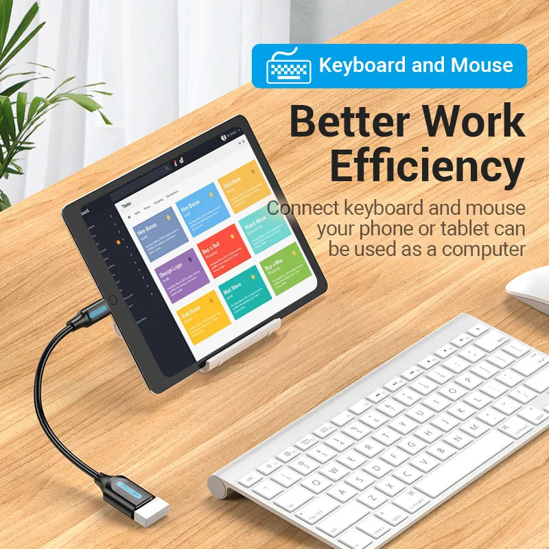 Vention USB C to USB Adapter OTG Cable Type C to USB 3.0 2.0 Female Cable Adapter for MacBook Pro Xiaomi Mi 9 Type-C Adapter