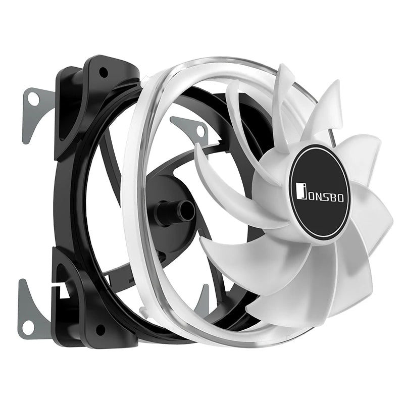 Jonsbo FR-701 Computer PC Case ARGB Fan 120mm 9 Blades Addressable RGB LED 5V 3Pin PWM Chassis Computer Cooler CPU Cooling Fans