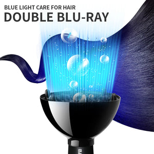New Powerful Professional Salon Hair Dryer Negative Ion Blow Dryer Electric Hairdryer Hot/Cold Wind With Air  Collecting  Nozzle