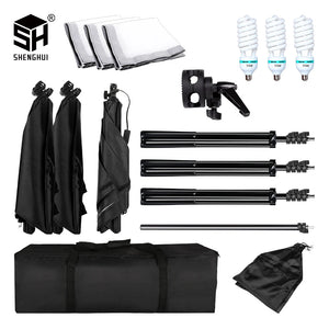 Photography Studio Softbox Lighting Kit Arm for Video & YouTube Continuous Lighting Professional Lighting Set Photo Studio - Stereotech