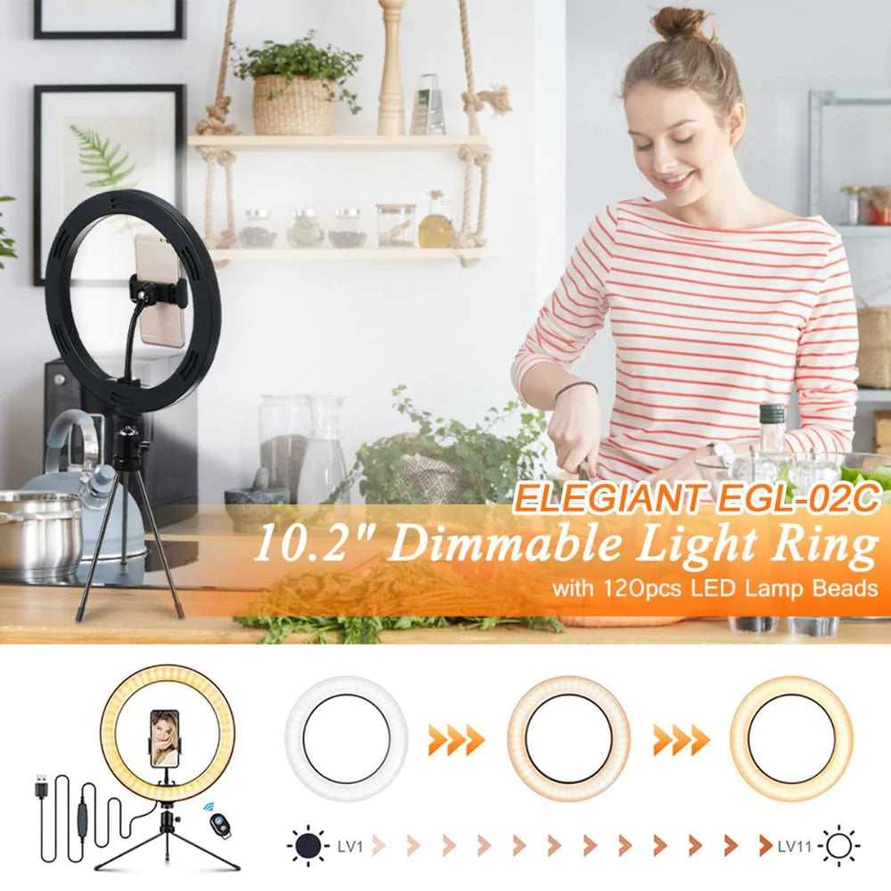10&quot; Table Top Selfie LED Lamp