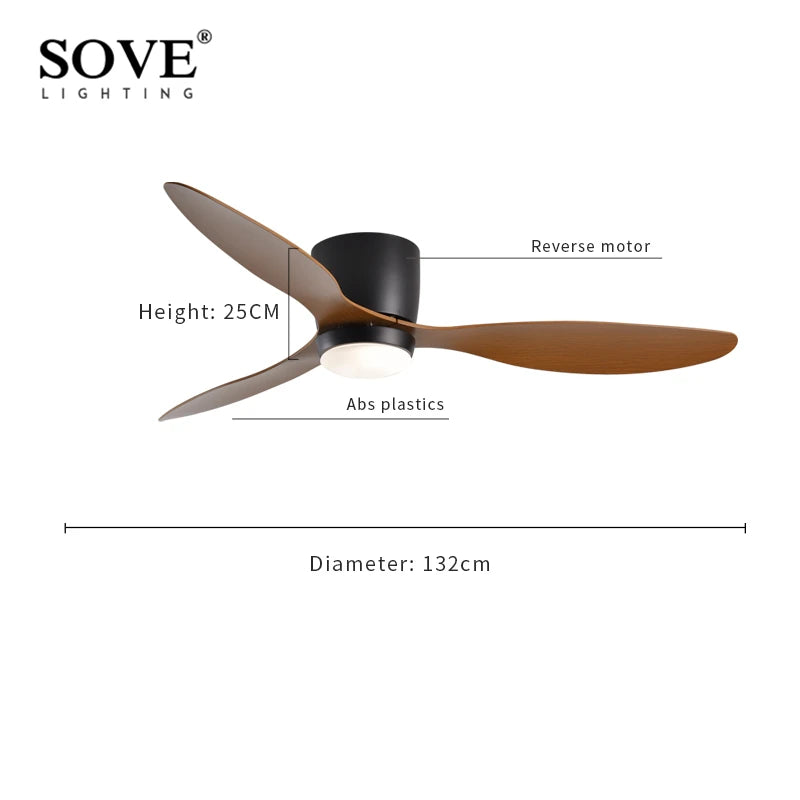 SOVE Modern White Ceiling Fan With Led Light Ceiling Light Fan Ceiling Fans With Lights Led Fan Lamp Remote Control - Stereotech