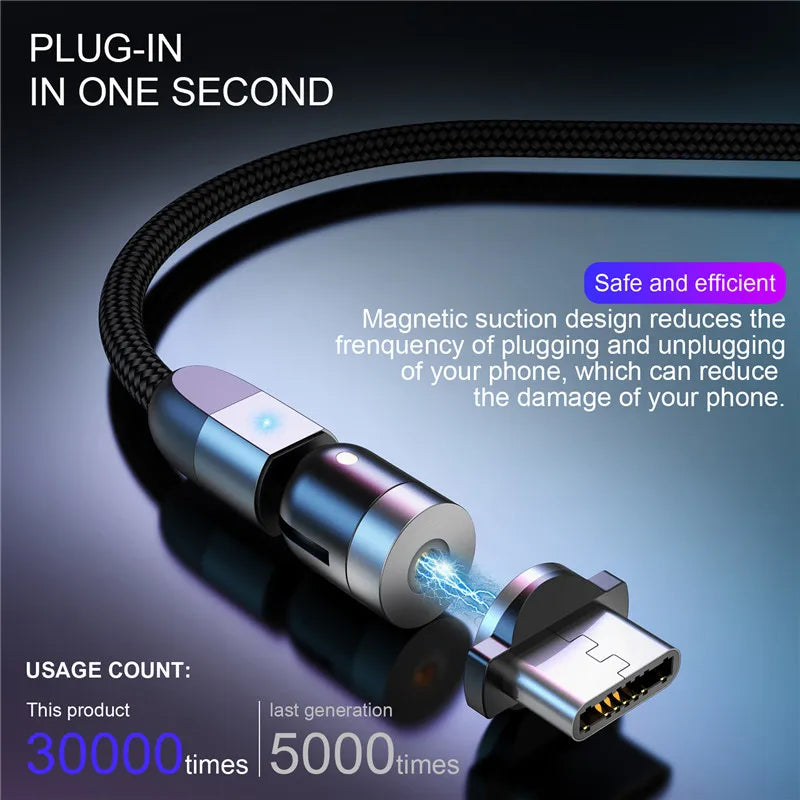 Magnetic Fast Charging Type C USB Cable - Stereotech