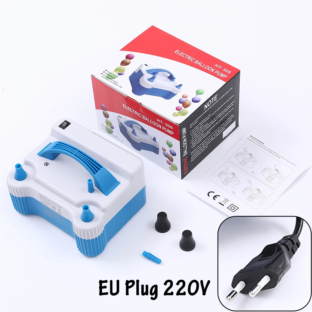 High Voltage Double Hole AC Inflatable Electric Balloon Pump Electric Air Balls Pump All Style Inflator Pump Portable Air Blower