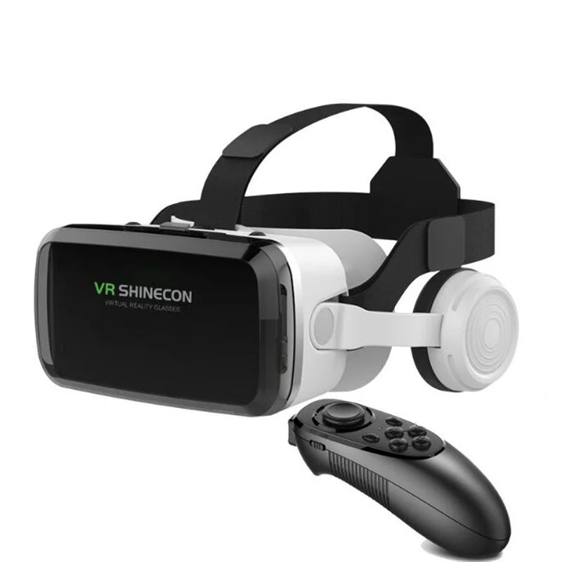 Wireless Virtual Reality Glasses IMAX Huge Screen 3D Glasses Google Cardboard Box VR Headset for 4.7-7.2&quot; Phone,Support Gamepad