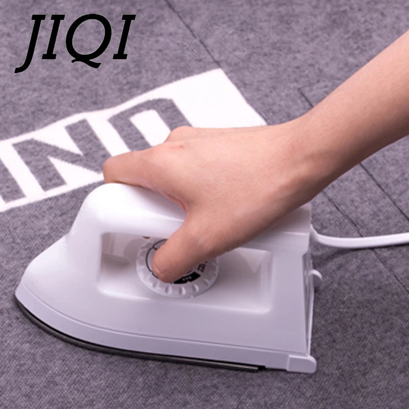 JIQI Mini Portable Electric Irons Craft Hot Fix Rhinestone Iron Clothes Garment Flatiron Travel Dry Ironing Machine Baseplate EU - Stereotech