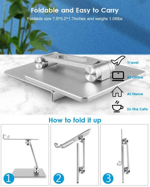 Aluminium Alloy Phone Holder Stand Mobile Smartphone Support Tablet Desk Portable Metal Cell Phone Holder for iPhone iPad