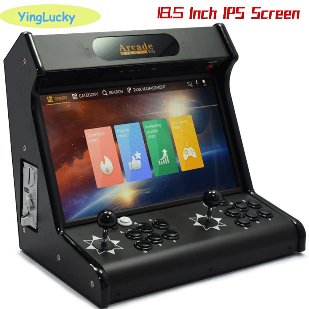 18.5 inch NEW joystick arcade box  A13 architecture quad-core CPU simulator video game console new game children&#39;s gift
