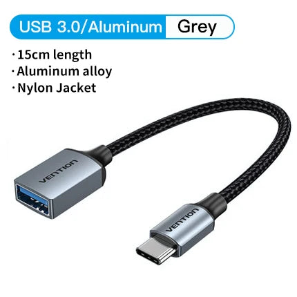 Vention USB C to USB Adapter OTG Cable Type C to USB 3.0 2.0 Female Cable Adapter for MacBook Pro Xiaomi Mi 9 Type-C Adapter