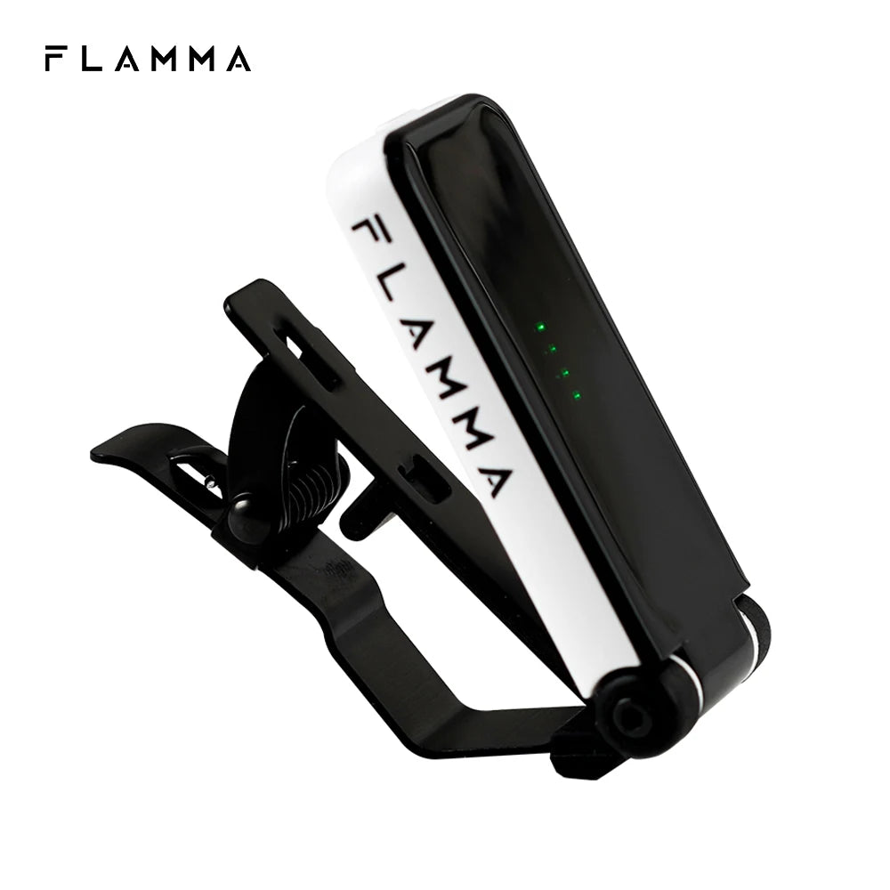 FLAMMA FT01 Clip-on Tuner for Electric Acoustic Guitar Bass Ukeleles All Instruments Christmas Gift