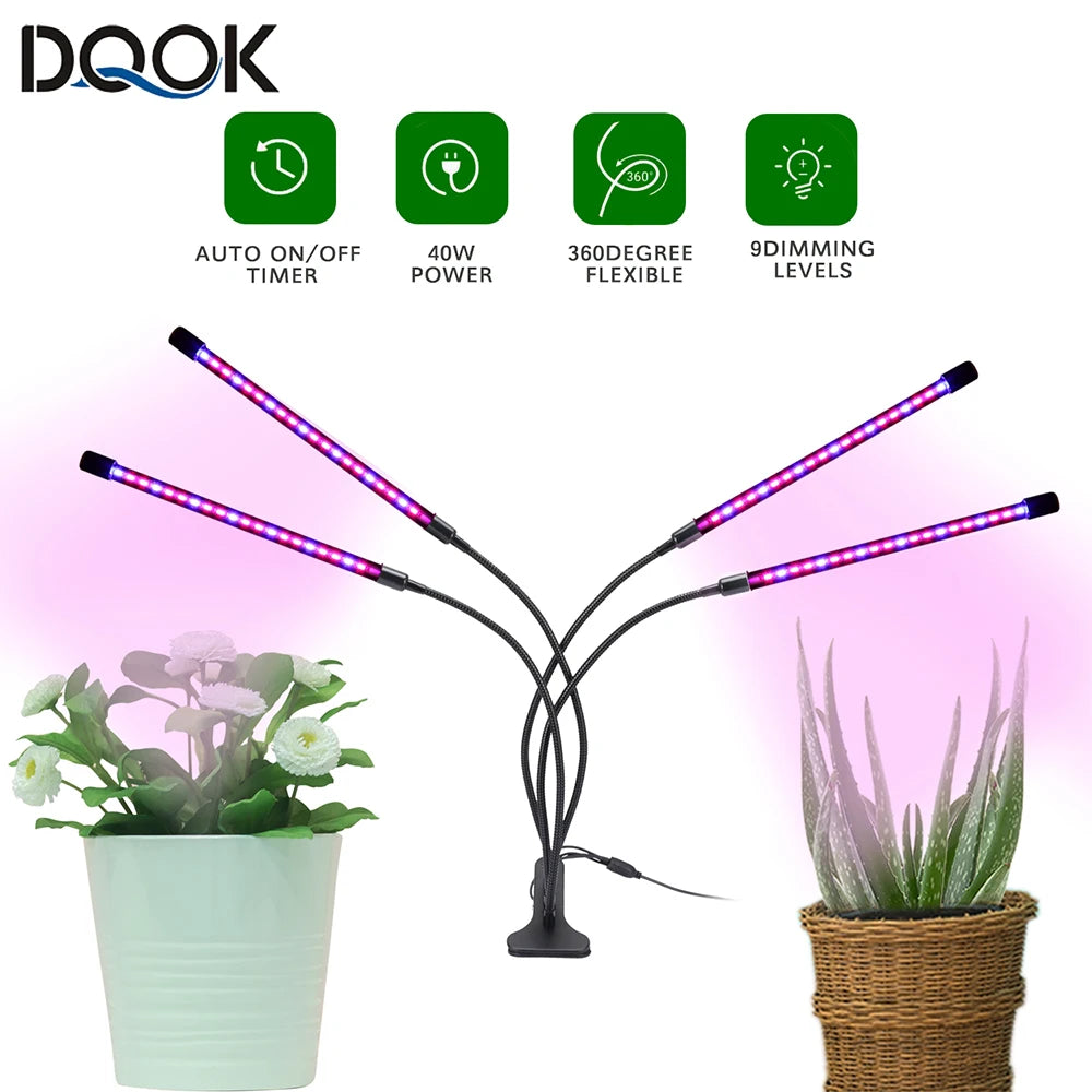 LED Grow Light USB Phyto Lamp Full Spectrum Fitolamp With Control Phytolamp For Plants Seedlings Flower Home Tent