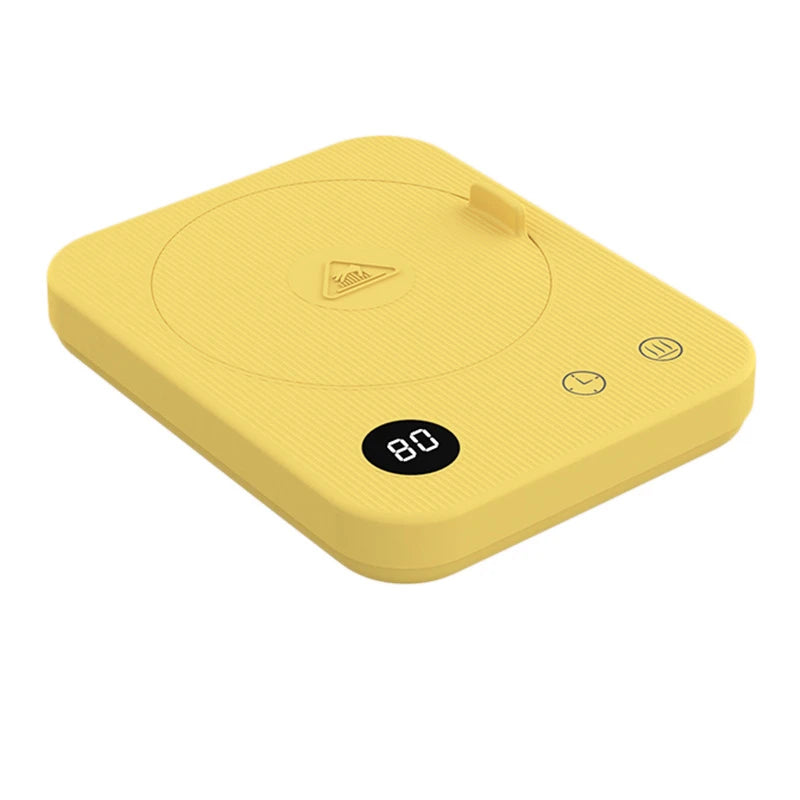 Home Timing Power Heating Coaster Plate Coffee Cup Pad 4 Gear Constant Temperature Milk Water Cup Warmer Heater Mat Heating Base
