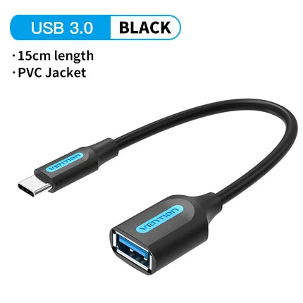 Vention USB C to USB Adapter OTG Cable Type C to USB 3.0 2.0 Female Cable Adapter for MacBook Pro Xiaomi Mi 9 Type-C Adapter