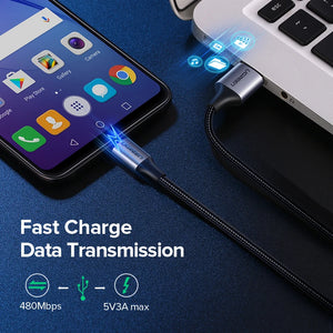 UGREEN Micro USB Cable 3A Fast Quick Charger Cable USB to Micro USB 2.0 Android Charging Cord for Samsung Galaxy S7 S6 Note Wire