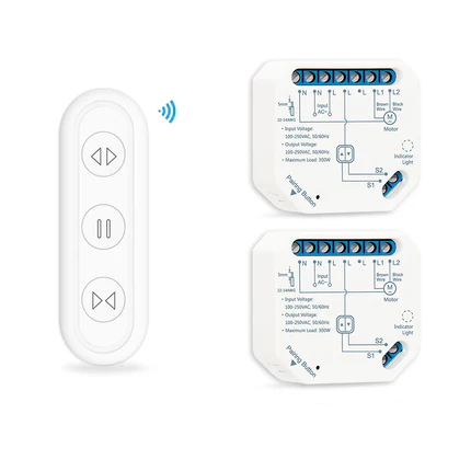 Tuya Smart Life Curtain Switch Module Remote Control Blinds Roller Shutter RF+WIFI App Timer Google Home Aelxa Echo Smart Home - Stereotech