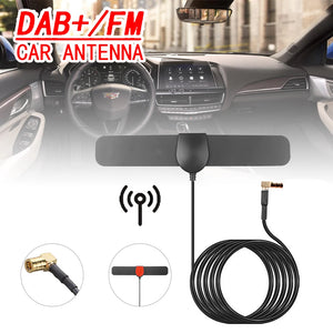 For JVC Kenwood Sony Alpine 1pc Universal Car Radio Stereo Glass Amplified DAB Aerial Plug & Play VHF UHF Auto Antenna Mayitr