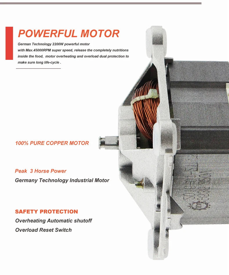 Automatic Digital Touchscreen Professional Blender - Stereotech