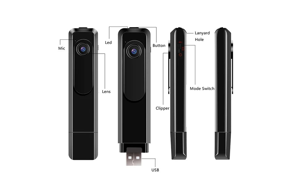 C181 Mini Camera 1080P Full HD Video Voice Recorder H.264 Portable Recording Pen Camcorder DV DVR USB Charging Sport Micro Cam