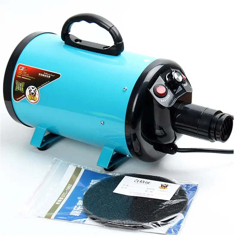 Portble 2000w Cat Dog Pet Dryer Blower 220v for Dogs Four Colors Dog Hair Dryer with 3 Nozzles