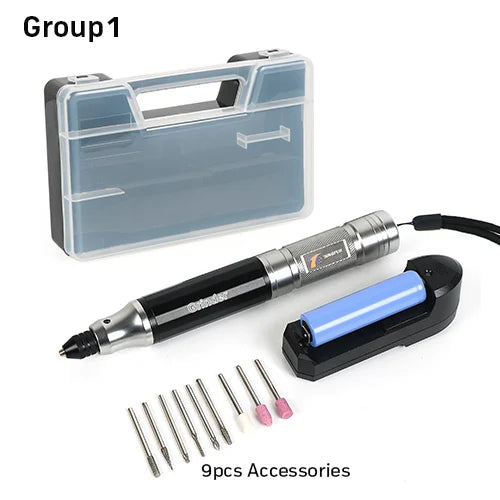 Tungfull Mini Cordless Drill Engraving Pen Electric Drill Grinder With Lithium Battery 3.7V Rechargeable Electric Hand Drill