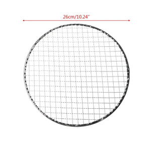 VFGTERTE 26/28/30/33cm BBQ Grill Round Grilling Meshes kitchen Outdoor Camping Vegetables Meat Fish Seafood Cooking BBQ Tools - Stereotech