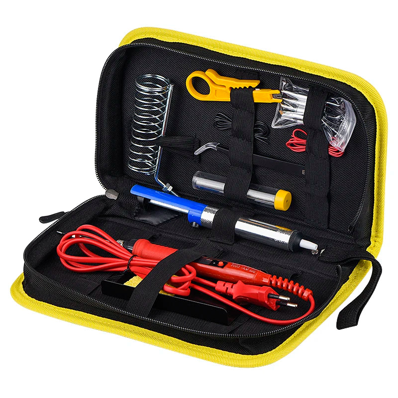 JCD Soldering Iron Kit Adjustable Temperature 220V 80W LCD Digital Display Welding Repair Tools With Solder Tin Iron Tips 908S