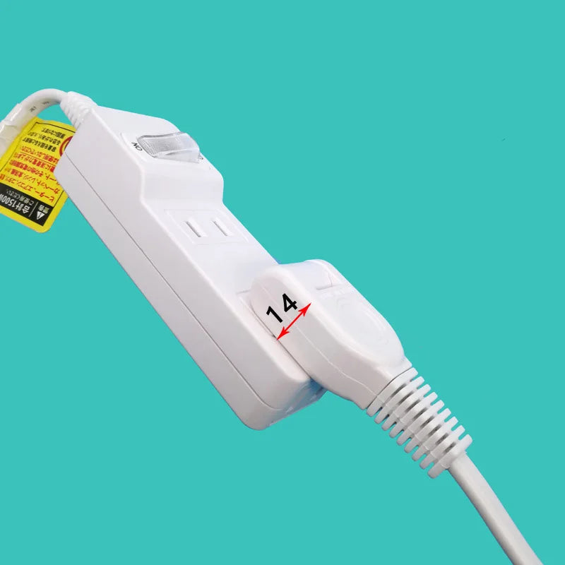 Electrical Socket Outlet One in Two Japan HOME Three Flat Plug Electromobile Charger Power Strip Overall Length 100CM/200CM