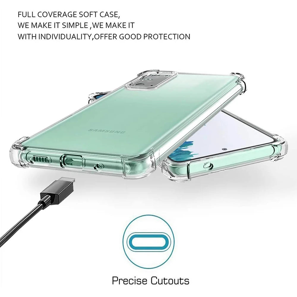 Shockproof Case for Samsung Galaxy S20 FE / S21 FE Transparent Clear Phone Cases for Samsung Galaxy S20 FE Back Cover
