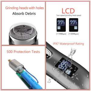 Electric Pedicure Foot Grinder File Callus Remover USB Rechargeable - Stereotech