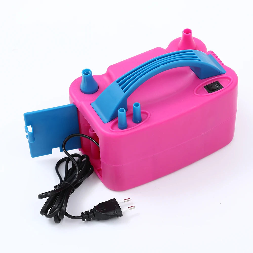 High Voltage Double Hole AC Inflatable Electric Balloon Pump Electric Air Balls Pump All Style Inflator Pump Portable Air Blower
