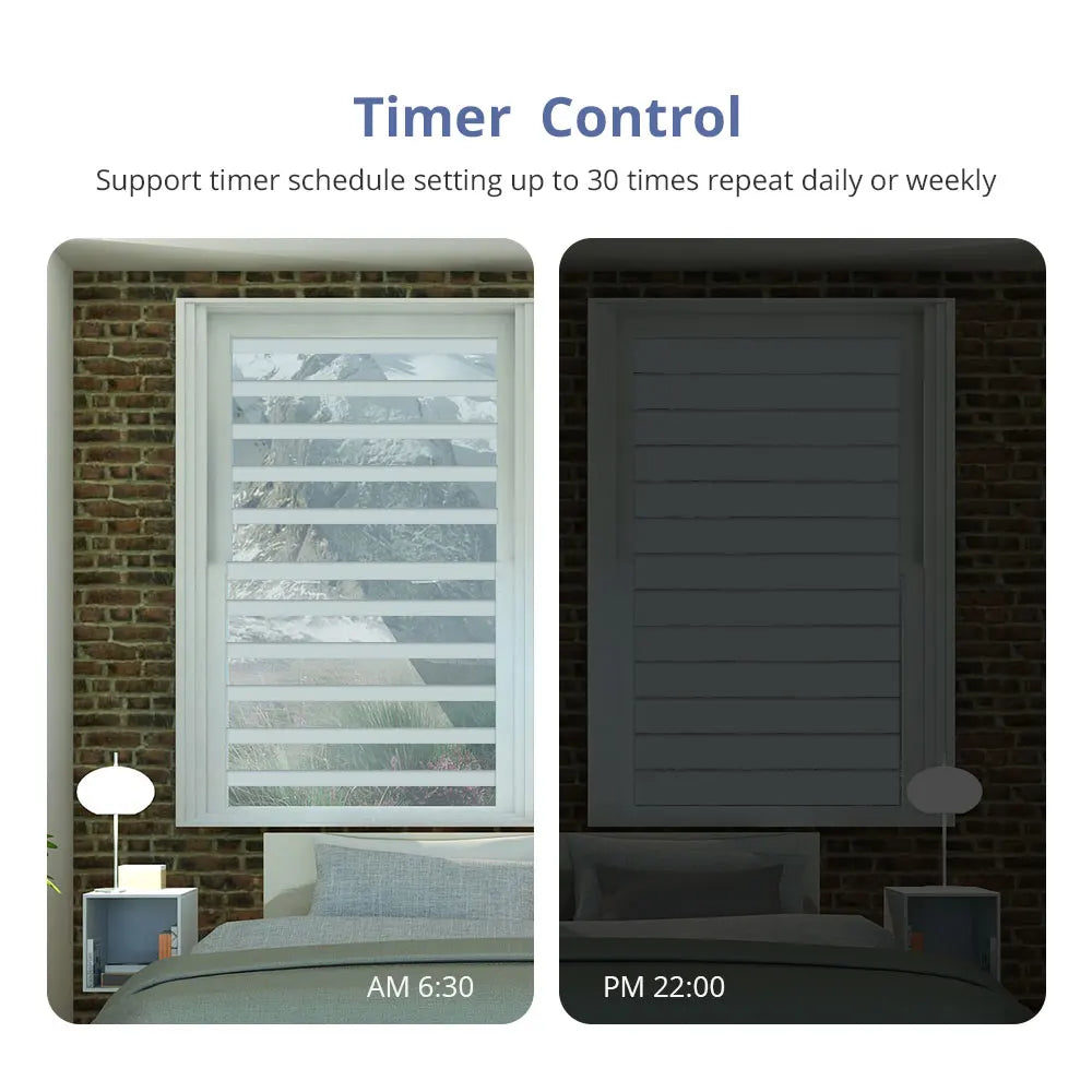 Zemismart Tuya Zigbee Smart Dimmable Curtain Driver with Solar Panel for Window Shutters Blinds Shade Motor Alexa Google Home