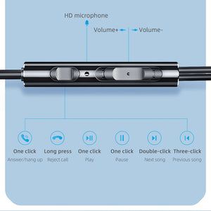 Essager 3.5mm In Ear Wired Headphone With Microphone For Xiaomi Redmi Samsung Computer PC Tablets Smartphone Headset Earphone