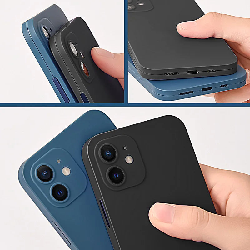 360 Full Cover Protection Phone Case for IPhone 12 13 11 Pro Max Front Tempered Glass+Back Cover Ultra-thin for IPhone XR XS MAX