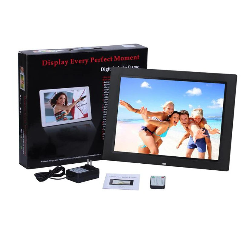 New 15/14 inch Backlight HD1280*800 Full Function Digital Photo Frame Electronic Album digitale Picture Music Video gift baby