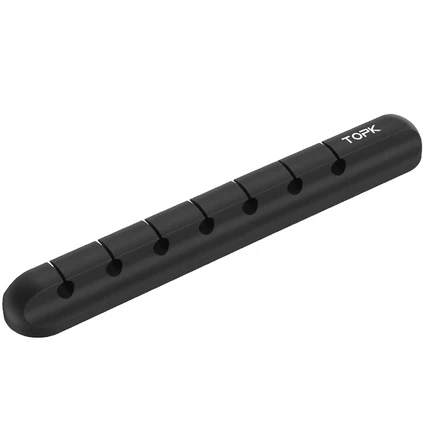 TOPK L16 Silicone USB Cable Winder Desktop Cable organizer Management Multipurpose Clips Cables Protector for Wired headphones - Stereotech