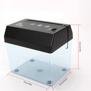 USB Electric Dual-Use Mini Paper Shredder Small A6 Bill Document Invoice Desktop Cutting Tool with Letter Opener Drop Shippping
